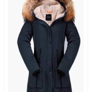 Garemcy Women's Winter Coat Hooded Warm Puffer Quilted Thicken Parka Jacket with Fur Trim