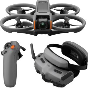 DJI Avata 2 Fly More Combo (1 Battery), FPV Drones with Camera for Adults 4K, Immersive Experience, Built-in Propeller Guard, Easy Flip/Roll, FAA Remote ID Compliant, POV Content Drone, Black