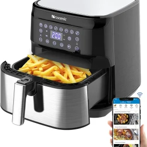 Proscenic T21 Air Fryer, XL 5.8 QT for Home, 1700W Smart Electric Airfryer Oilless Roasting Preheat Keep Warm, Multi Functions Digital Touchscreen, Alexa WiFi APP Control Online Recipes Easy Cook